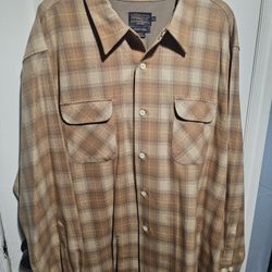 Men's Long Sleeve Board Shirt Pendleton Size 4XL 