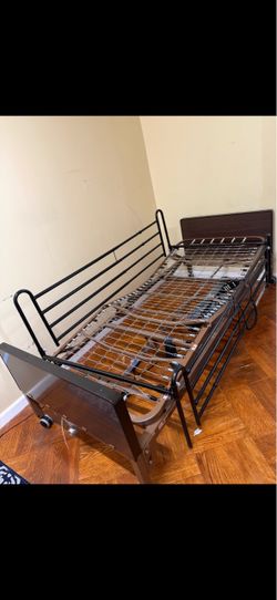 Electric Hospital Bed with Side Rails