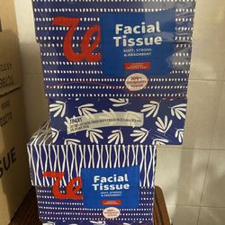 Facial Tissue 435 Sheet Each Pack, 4 Dollars Each Pack 