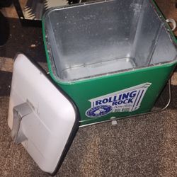 Vintage Rolling Rock Cooler