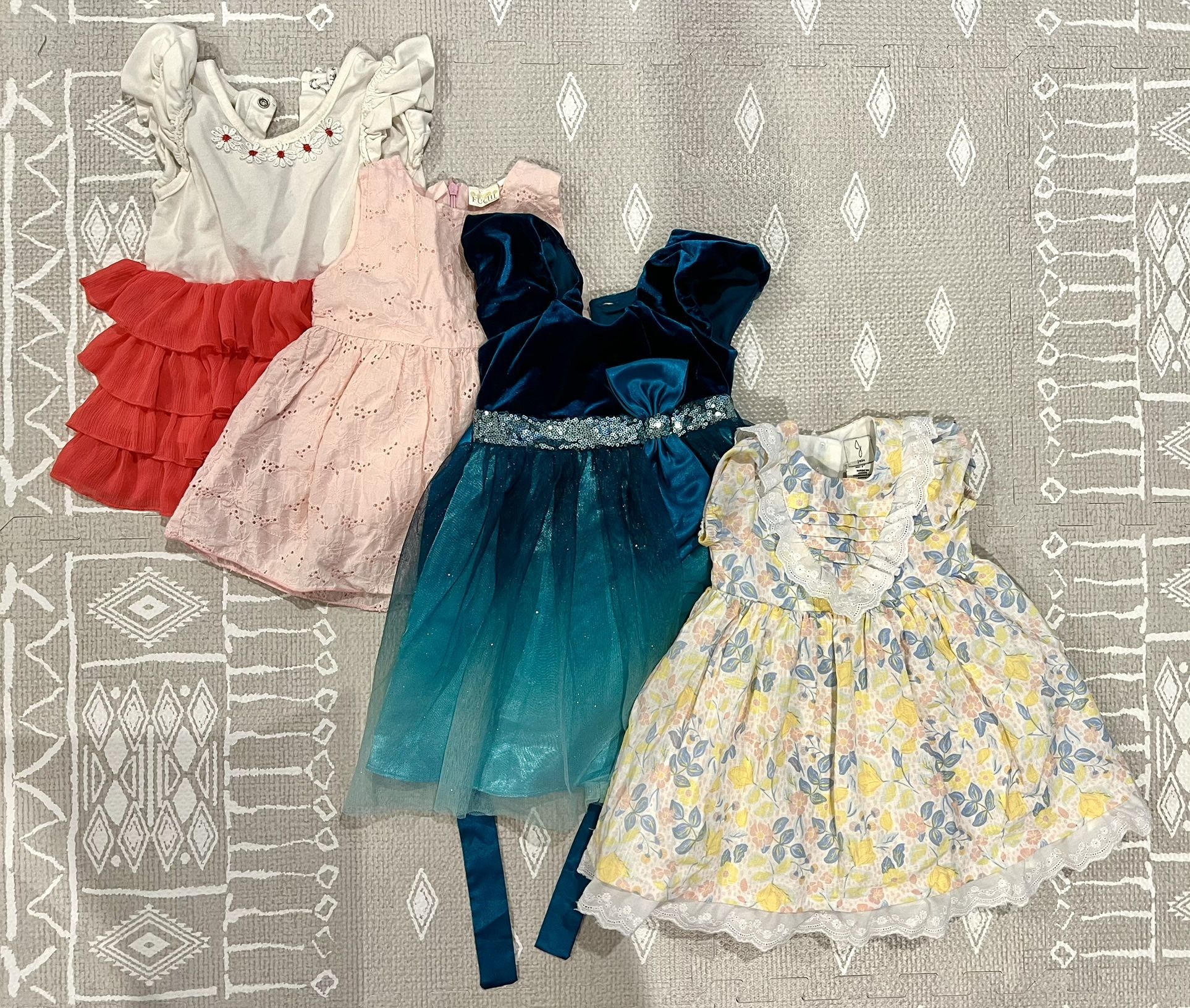 Box / Lot Of Girl Clothes 12-24 Months