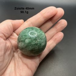 Zoisite Genuine Polished Stone Sphere from Africa 40mm 90.1g