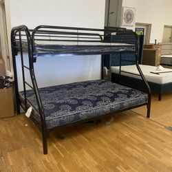 Metal Twin Over Full Bunk Bed