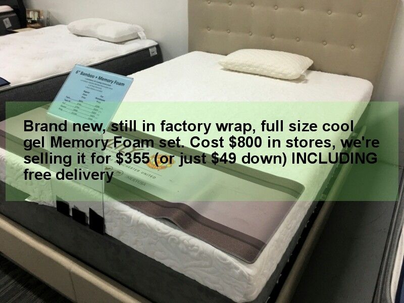 Brand New Full size Memory Foam Mattress set