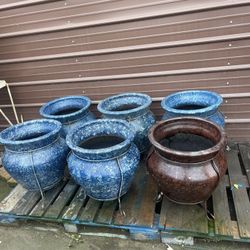 Clay Pots With Stand $60.00 Each One 3X$150.00 