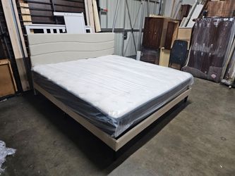 King bed and mattress