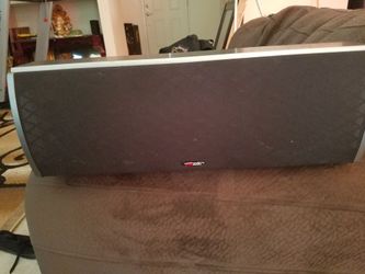 Polk powered speaker.