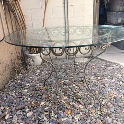 Round Glass Table 
