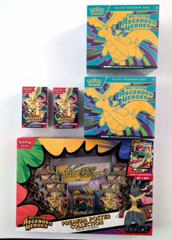 Ascended Heroes Pokemon ETB + Premium Poster + Booster Bundle