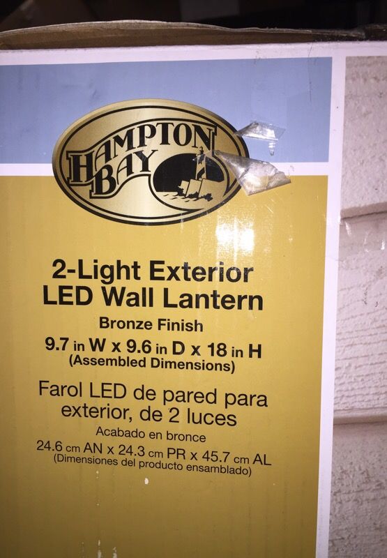 2-light exterior LED wall lantern