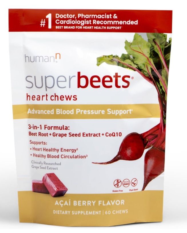 humanN SuperBeets Heart Chews Advanced