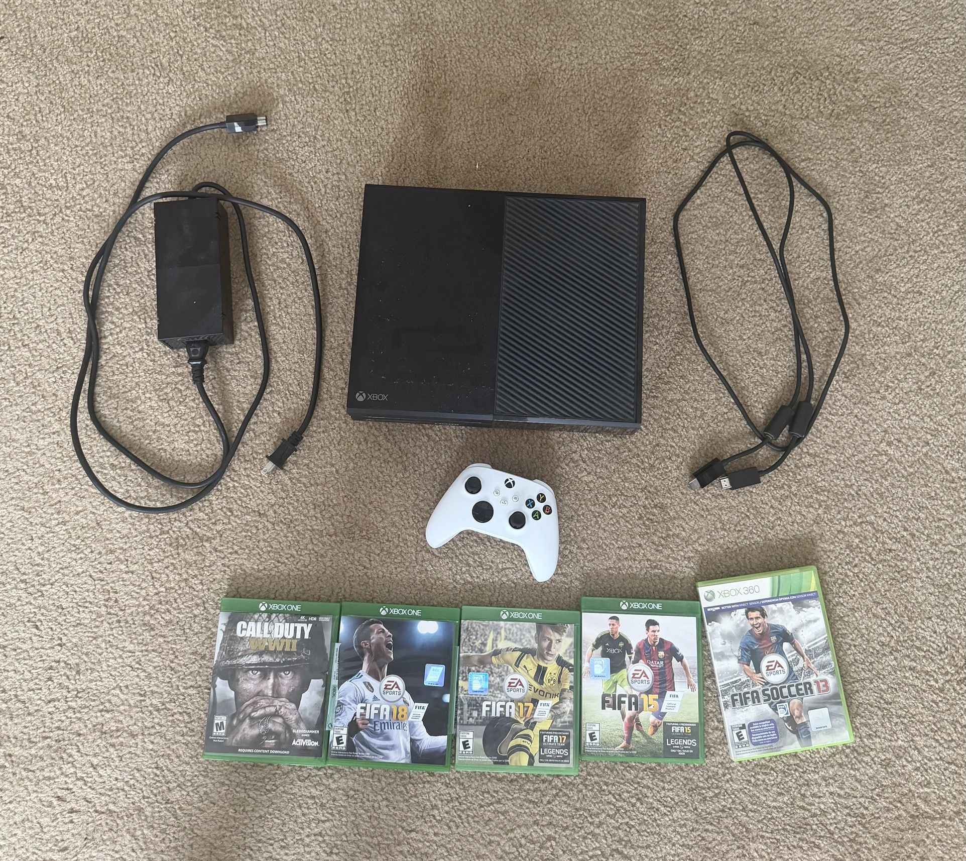 Microsoft Xbox One Console 500GB - Black w Controller