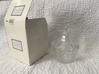 Vintage Crystal Christmas Tree Candy Dish - Fifth Avenue Crystal