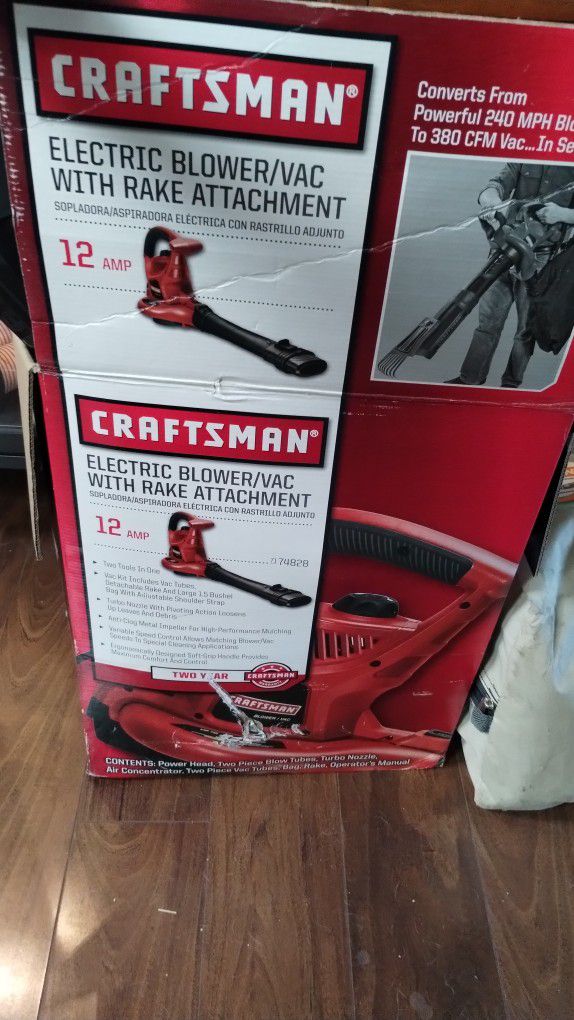 Craftsman Electric Blower Vac Complete In Box