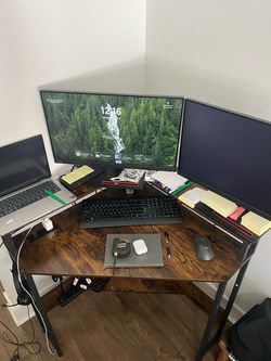 Corner Desk / L-Shaped Computer Desk – $90