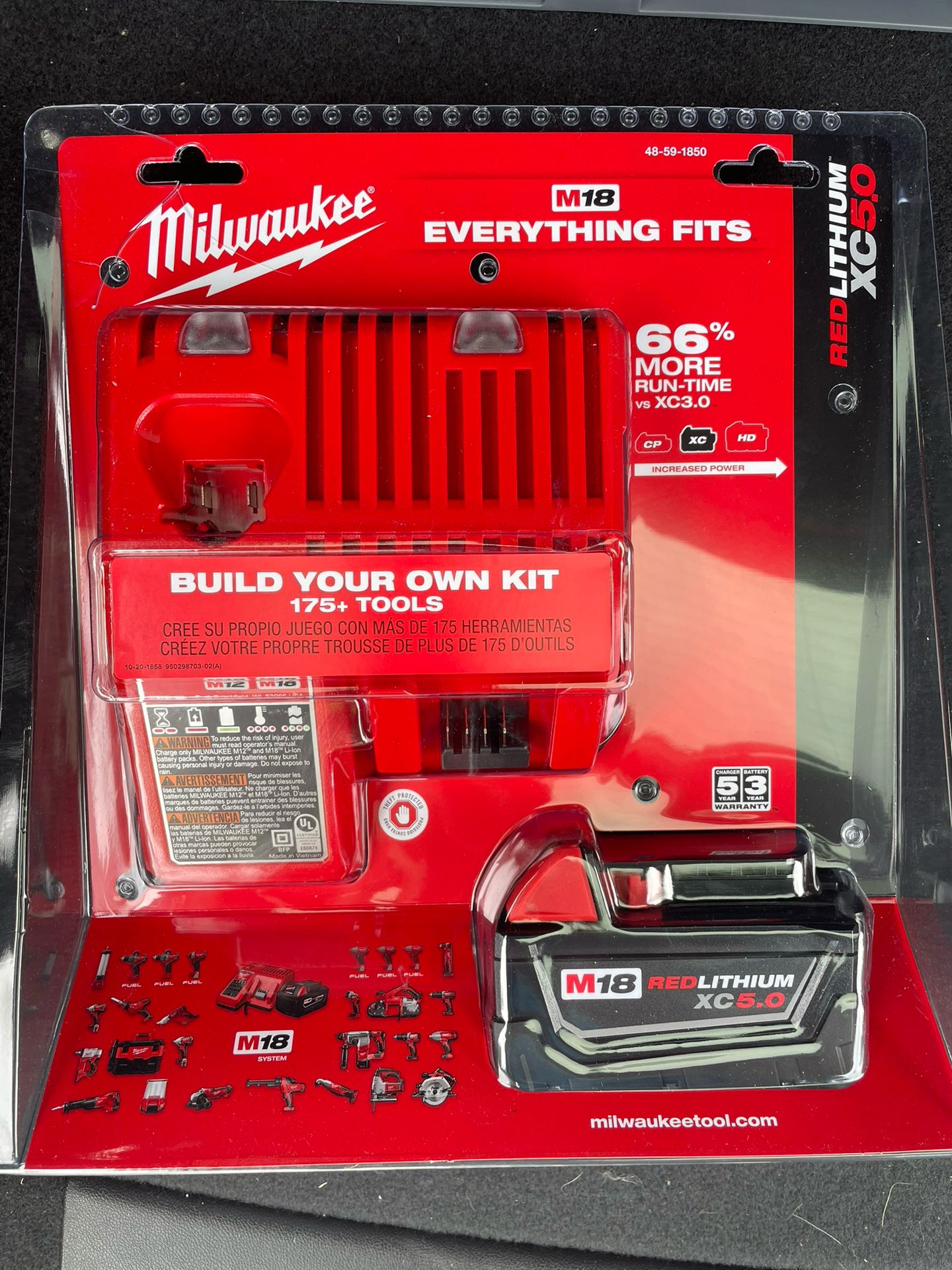 Milwaukee M18 Charger And 5.0 Battery