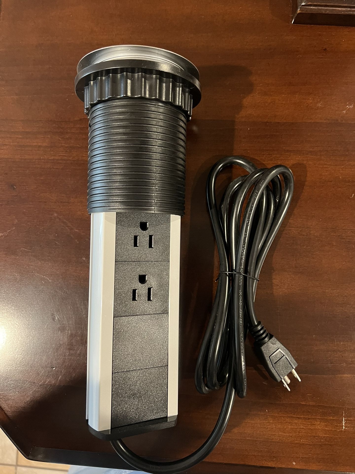 Pop Up Outlet Socket With 3 US Plug And 2 USB Ports