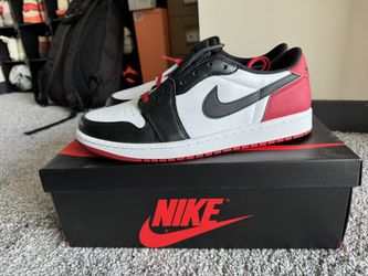 Jordan 1 Low Black Toe Size 10.5 Brand New In Box!