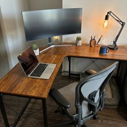 Large Corner Desk - Great for Study/Gaming - $60