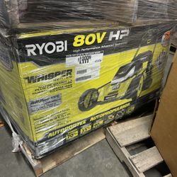 Ryobi 80v Hp 30in Twin Blade Mower With 10ah Lithium Battery And Hyper Charger 