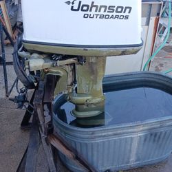 Running 1975 40hp Electric Start Johnson With Controls