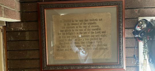 Framed Psalm 1 Scripture Art Print