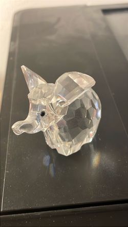 1989 RETIRED Swarovski Silver Crystal SMALL ELEPHANT