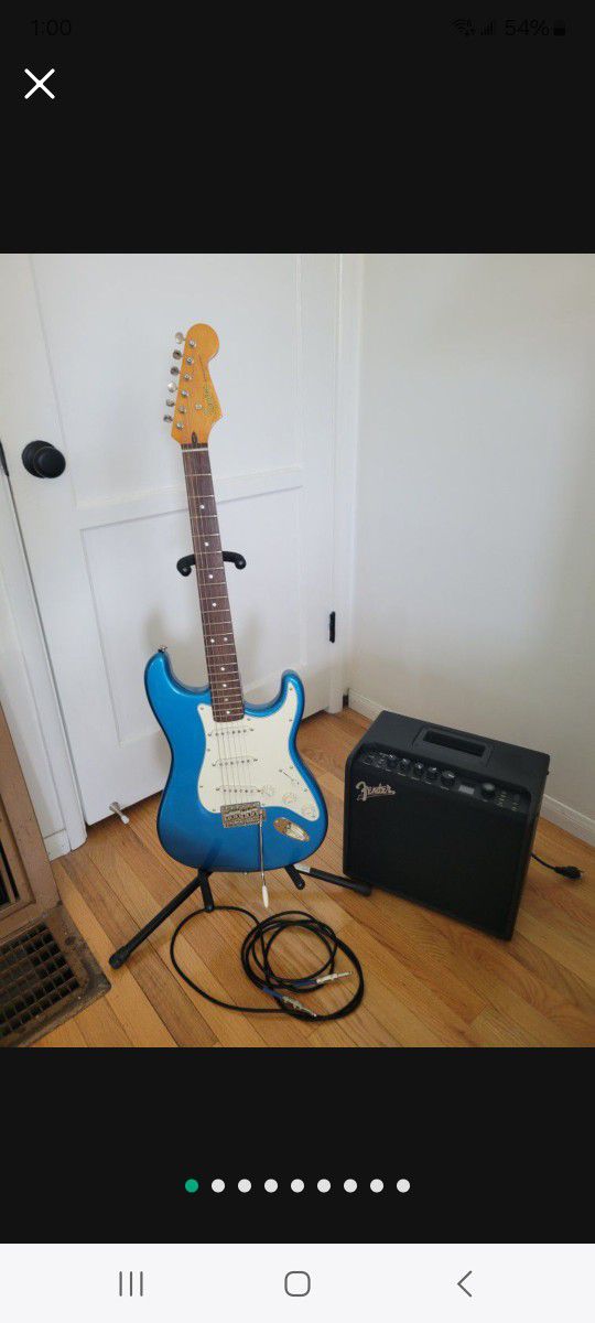 Squier Electric Guitar and AMP
