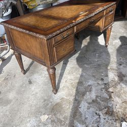 Antique Solid Wood Desk (needs TLC) - NO CHAIR