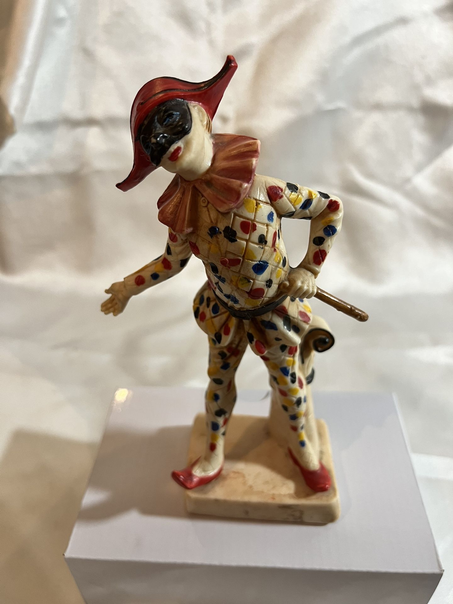 Vintage ASS 3100 Clown Jester Figurine From Italy