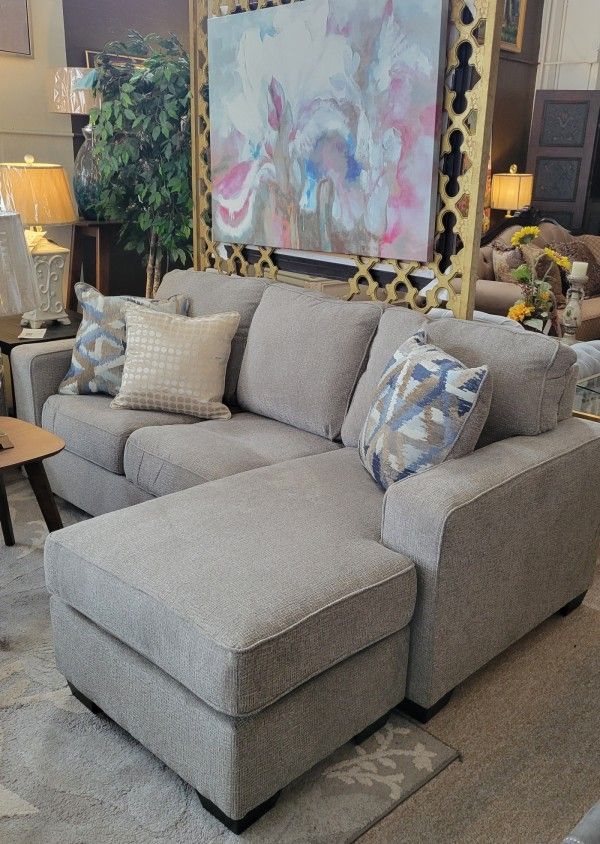 Reversible Grey Sofa Chaise (Sectional)