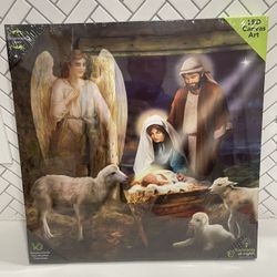 Briarwood Lane Holy Nativity Medium LED Canvas Art