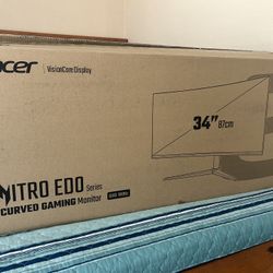 📺 34” Acer Nitro Curved Gaming Monitor – 180Hz (Great Condition) 🔥