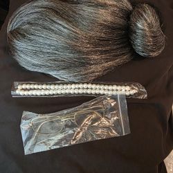 Old Lady Wig Bun