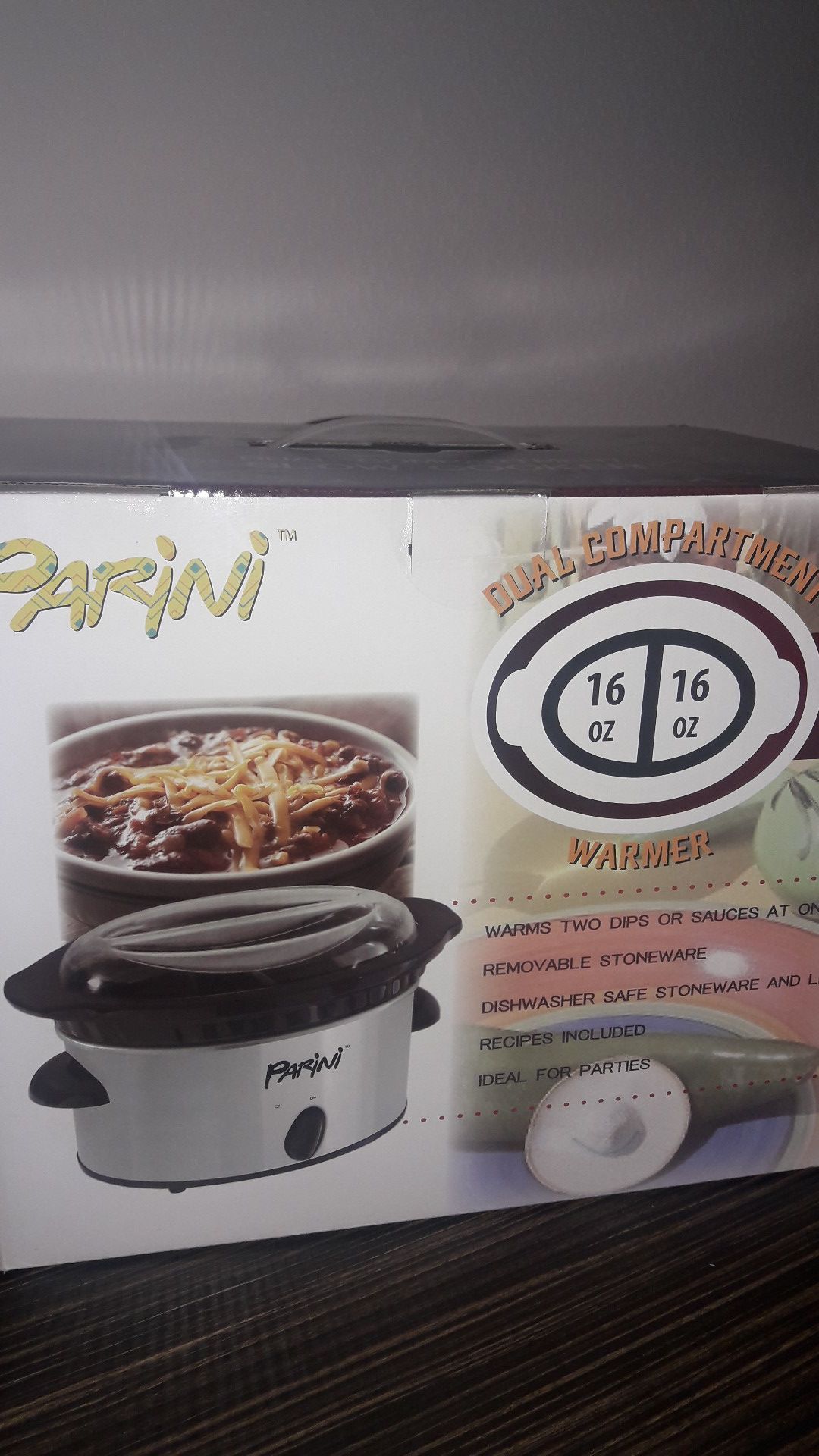 Parini Dual Compartment Slow Cooker New in Box - appliances - by