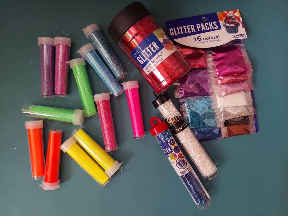 Crafting Glitter Bundle - Tubes, Shaker, Packets