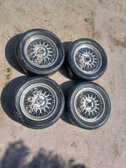 Bbs rims 15x6 Et 45mm 4x100