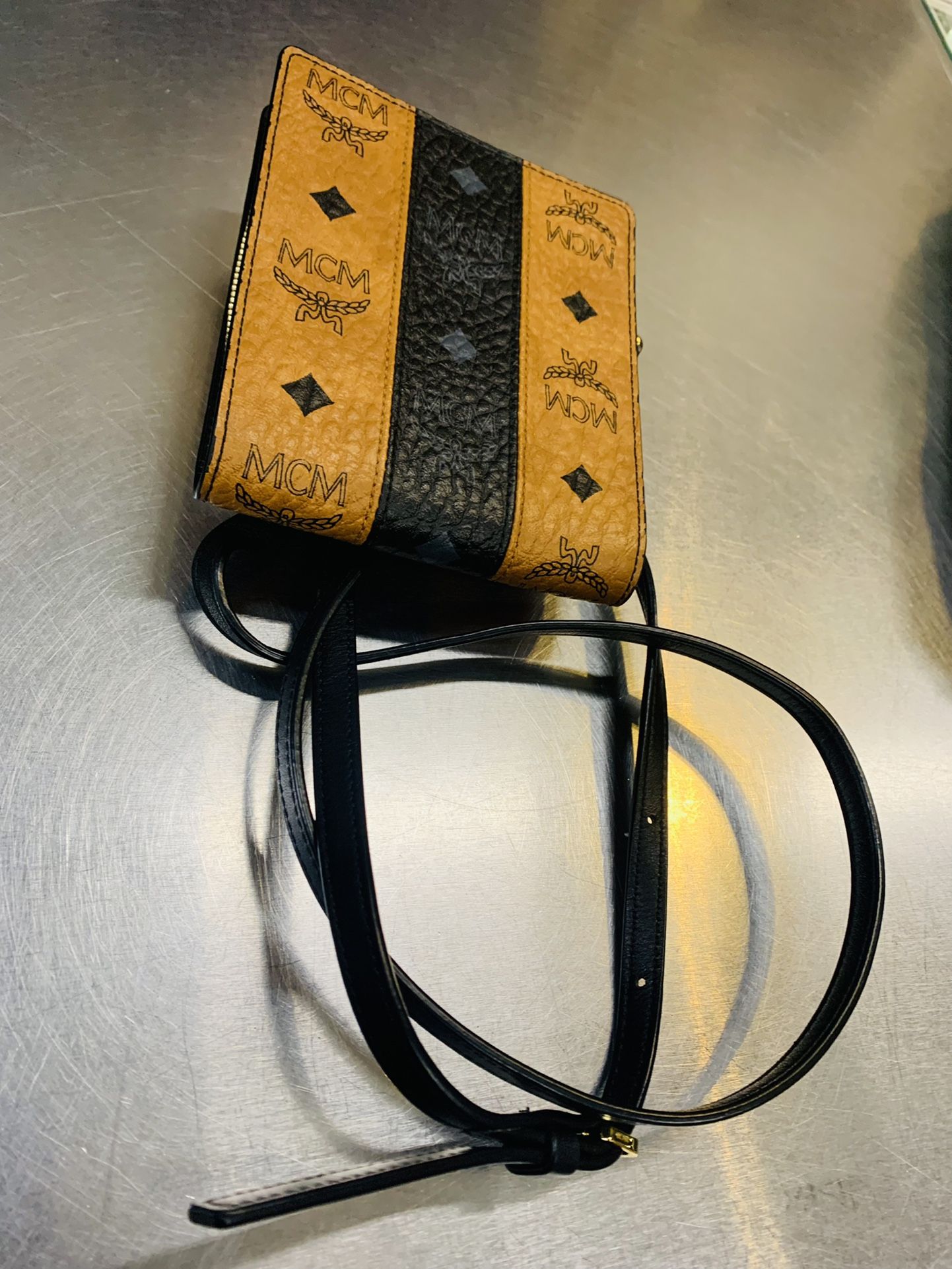 MCM Monogram Zip up Wallet/Pouch