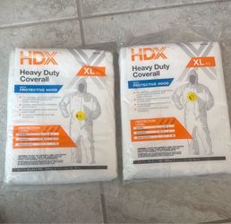 HDX Heavy Duty Coverall with Hood XL – 2 Pack