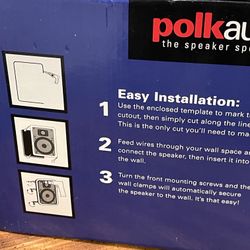 Polk Audio rc65i in-wall speaker 