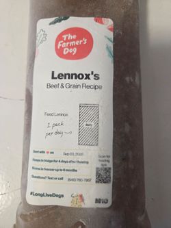Frozen dog food