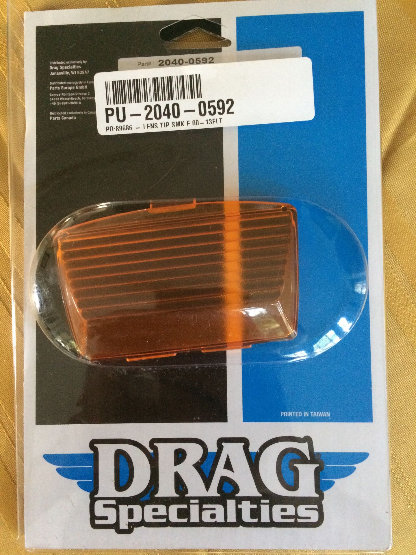 Harley Davidson motorcycle front fender lens cover new in packaging by drag specialties
