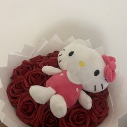 Hello Kitty Plush Eternal Rose Bouquet 
