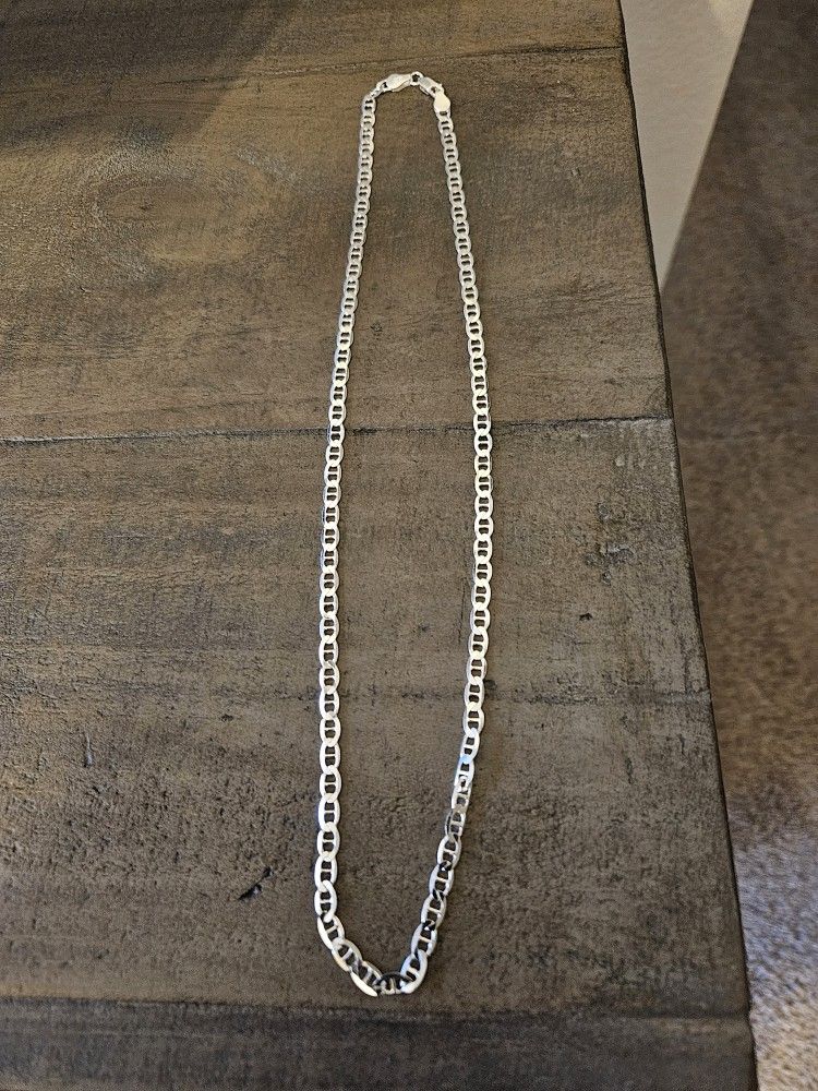 NEW STERLING SILVER CHAIN MADE IN ITALY 