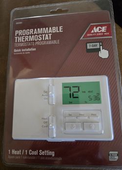 PROGRAMMABLE THERMOSTAT *NEW* heating/ cooling 
