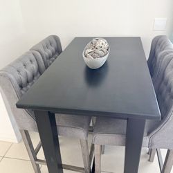 Bar Kitchen Table With 4 Bar Stools