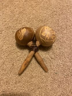 Hand made in Mexico Maracas