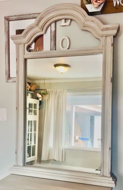 Large light gray mirror