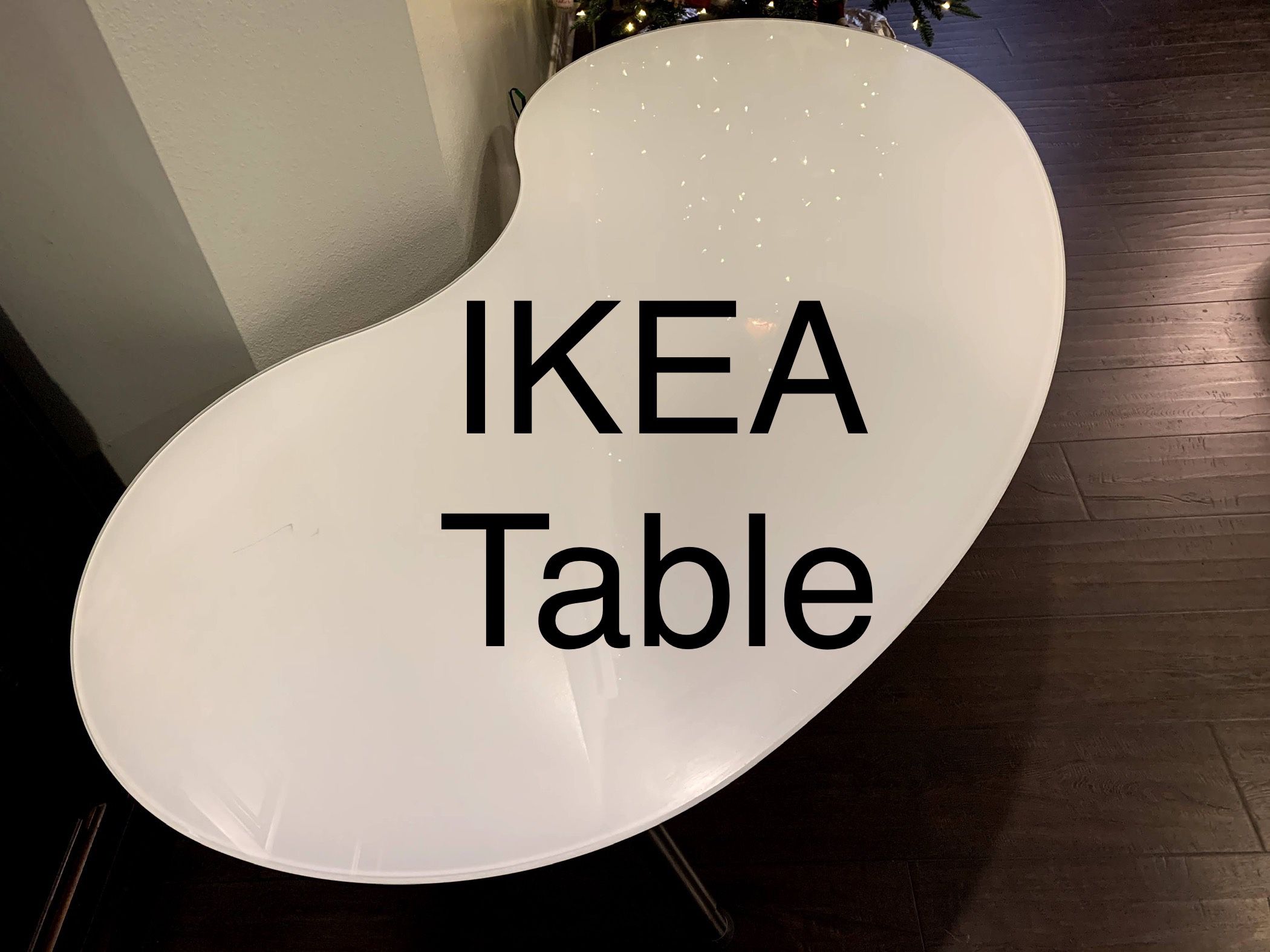Ikea Galant (Kidney Shaped) Office Glass Desk