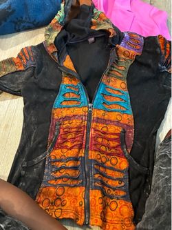 KPC patchwork zip hoodie